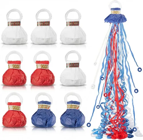 Vista 9 de BATTIFE Streamers Poppers - Galletas de confeti para lanzar a mano, sin ensuciar, para cumpleaños, bodas, fiestas, fiestas, coloridos, 16.4 pies