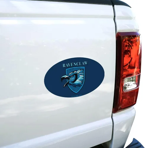 Vista 2 de Harry Potter Ravenclaw - Imán ovalado europeo de vinilo para nevera de coche