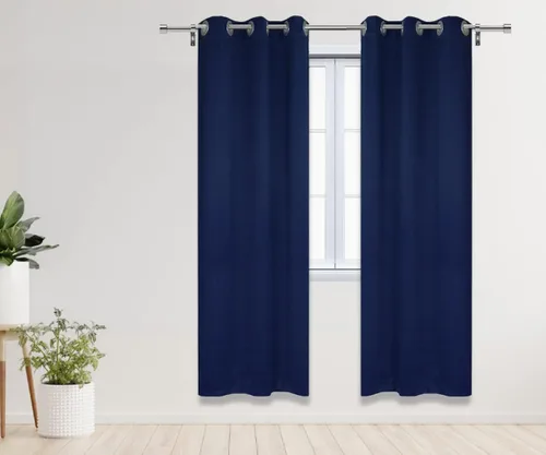 Vista 14 de YOUR CHAIR COVERS - Cortinas opacas de poliéster con ojales - (negro 52 x 63 pulgadas - juego de 2) - para oscurecer la habitación, dormitorio, sala