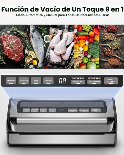 Vista 4 de AAOBOSI Sellador al vacío de 95 kPa para carnes, líquidos, Sous Vide