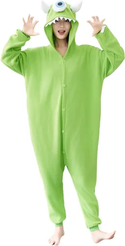 Vista 6 de Pijama unisex de una pieza para adultos, disfraz de Halloween y Navidad