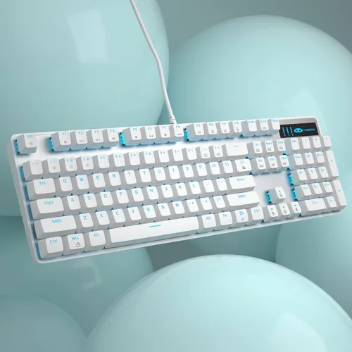 Vista 8 de MageGee Teclado Mecánico para Juegos, Teclado USB con Cable con Retroiluminación Ajustable, Nuevos Teclados Mecánicos Storm 100% Anti-ghosting