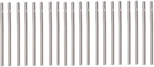 Vista 6 de 10 pares de aretes de plata de ley de 0.43 pulgadas de largo, aretes de aguja de plata para mujer, mini protector de oídos, antialérgicos, básicos