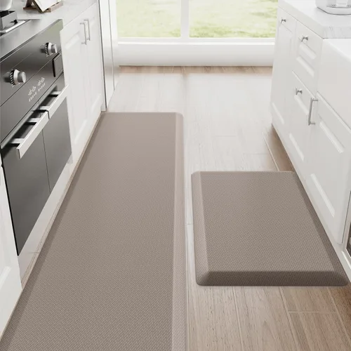 Vista 56 de StepRite Tapetes de cocina, 2 tapetes acolchados, antifatiga, para piso, de escritorio, antideslizante, impermeables, oficina, alfombras de 17.3 x