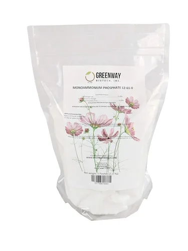 Vista 5 de Greenway Biotech, Inc. Fertilizante de fosfato monoamónico 12-61-0 contiene 12% de nitrógeno y 61% de fósforo, el mejor potenciador de crecimiento
