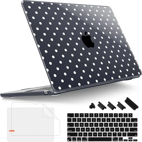 Vista 10 de Tuiklol Funda rígida para MacBook Air 2026, 2025, 2024, 2023, modelo M5, A3448, M4, A3241, M3, A3114, M2, A2941, funda rígida para MacBook de 15.3