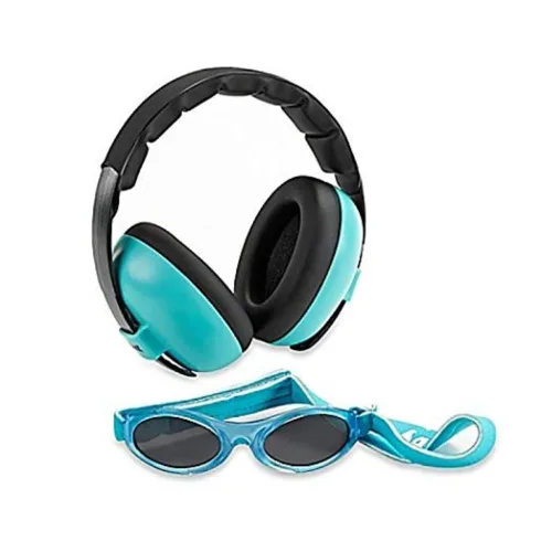Vista 7 de BANZ Juego de auriculares y gafas de sol con cancelación de ruido para Albaricoque Waratah