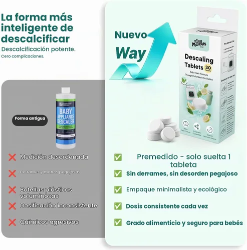 Vista 7 de Tiny Marvels Powerful Descaling Tablets for Baby Bottle Washer
