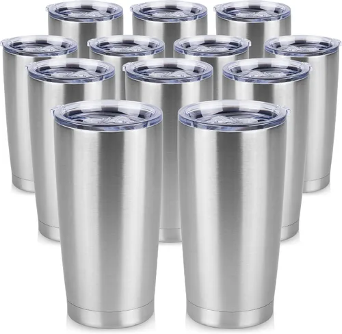 Vista 9 de Vaso Térmico de 20 oz de Acero Inoxidable Vasos Térmicos a Granel con Tapa Aislamiento de Doble Pared Tazas de Café Térmicas para Bebidas Calientes
