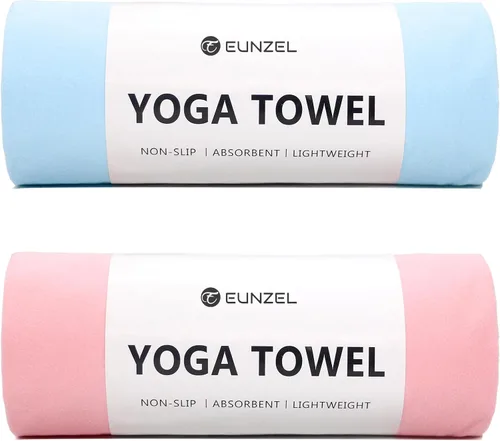 Vista 16 de Eunzel Toalla de yoga caliente antideslizante para esterilla de yoga, toalla absorbente de sudor para yoga caliente, pilates y entrenamiento, 72 x