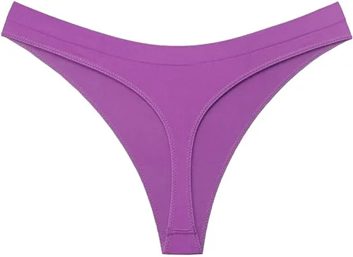 Vista 29 de Tangas francesas de cintura alta bragas de alta elasticidad sin costuras tangas Paquete de 3 Rojo