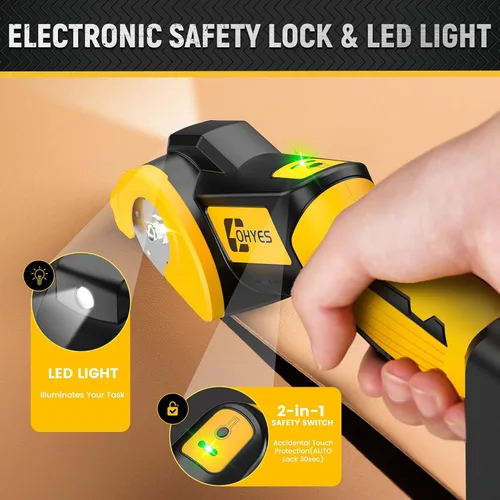 Vista 5 de Tijeras Eléctricas Inalámbricas Compatibles con Batería DeWALT 20v Max 440RPM Potente Cortadora de Tela Potente para Cartón, Alfombra, Plástico