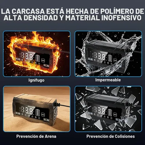 Vista 7 de Cargador de batería inteligente 10A, cargador de batería de coche 12V/24V 12V 12A