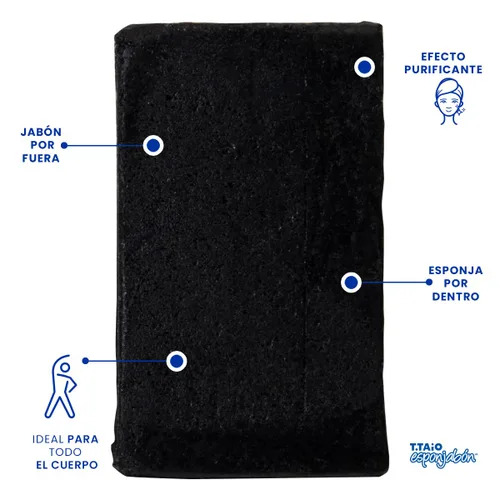 Vista 4 de ESPONJA DE JABÓN CARBÓN 10 PACK