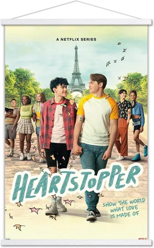 Vista 8 de Trends International Netflix Heartstopper: Season 2 - Póster de pared de una hoja, 22.37 x 34.00 pulgadas, paquete de impresión premium y colgador