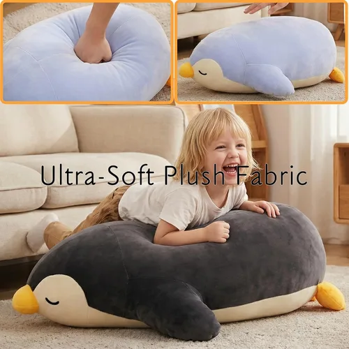 Vista 7 de DENTRUN Muñecas de pingüino de peluche a granel, lindos juguetes de peluche de pingüino para niños, niñas, adultos, regalo de cumpleaños, Navidad