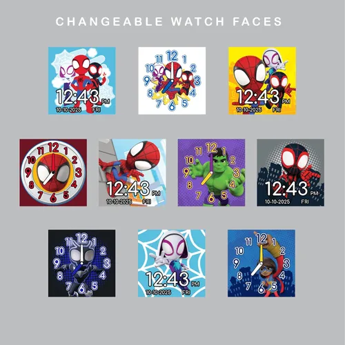 Vista 5 de Accutime Spidey SPF4016AZ - Reloj de cuarzo para niño RojoAzul Reloj inteligente Spidey