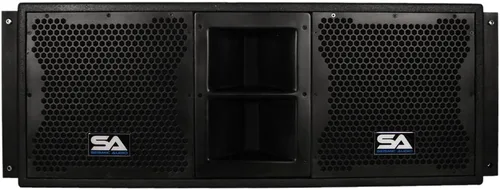 Vista 3 de Seismic Audio - SALA-210-Pair - Par de altavoces pasivos de 2x10 Line Array con controladores de compresión duales - Banda PA/DJ Live Sound