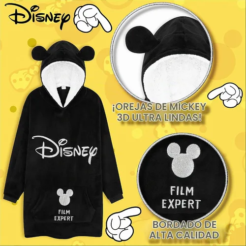 Vista 2 de Disney Manta con Capucha de Stitch para Niños Manta Vestible Acogedora de Forro Polar Regalos de Stitch