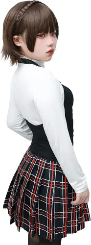Vista 6 de C-ZOFEK P5 Makoto Niijima - Disfraz de uniforme para mujer