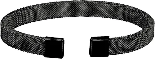 Vista 2 de Brazalete de acero inoxidable Jordan para hombre Pulsera de malla en negro, plata o rosa Regalo