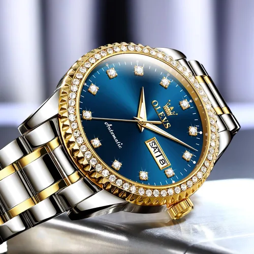 Vista 7 de OLEVS Reloj mecánico para hombre ahueca hacia fuera impermeable reloj de cuerda automático para hombres