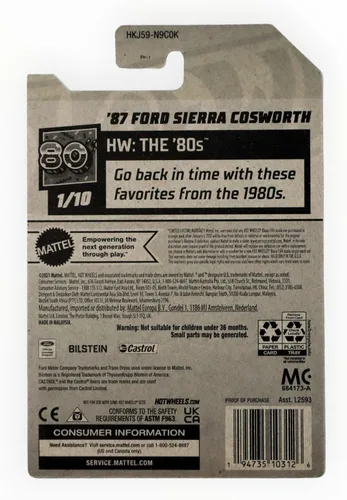 Vista 2 de Hot Wheels Ford Sierra Cosworth '87, HW Los 80 1/10 [Plata] 2/250 ()