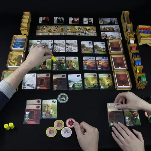 Vista 8 de SMONEX Organizador de juegos de mesa compatible con todos los juegos de mesa Splendor Expansion – Inserto organizador adecuado para esplendor hecho