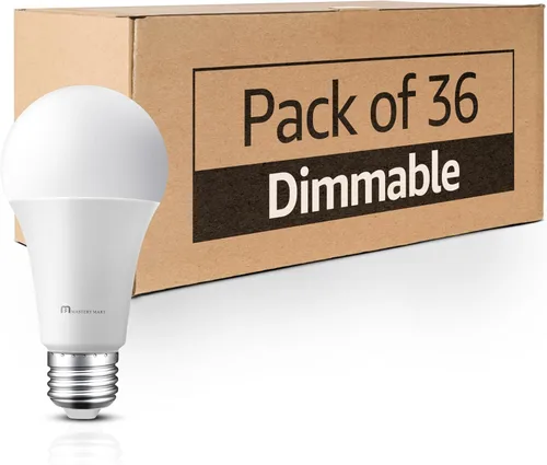 Vista 13 de MASTERY MART Bombillas LED de 10 vatios [equivalente a 60 vatios], A19 - E26 regulables, 2700 K blanco suave, 800 lúmenes, base de tornillo mediano