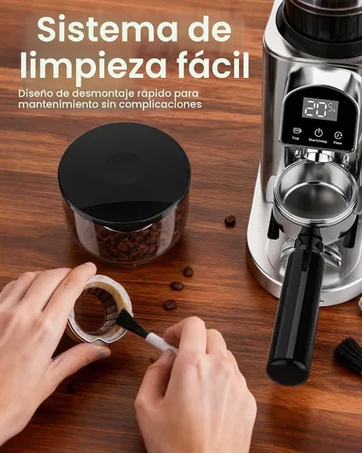 Vista 7 de Molinillo de café cónico, molinillo de café eléctrico