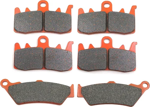 Vista 2 de HONGK - Pastillas de freno delanteras y traseras de fibra de carbono compatibles con BMW R 1200 GS Adventure 13-15 R 1200 RT 2014 [B07QR1SC2N]