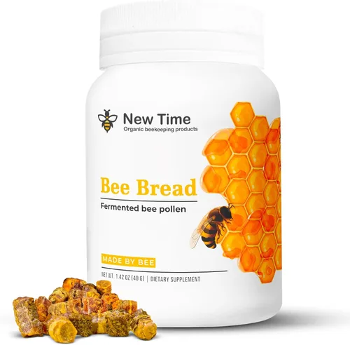 Pan de abeja orgánico - Polen fermentado natural, multivitamínico para el crecimiento de los senos, superalimento para hombres, mujeres, proteínas