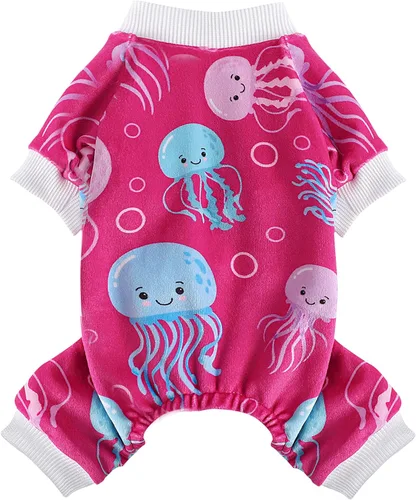 Vista 10 de Pijamas de otoño para perros pequeños, suéter elástico de vellón para cachorros, ropa cálida, ropa para mascotas (XS, mono marrón)