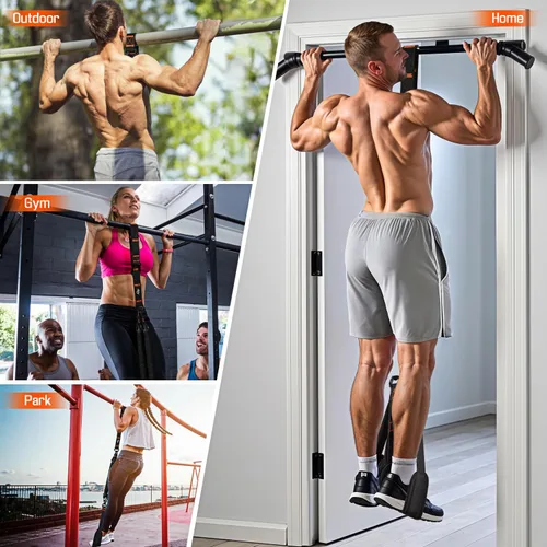 Vista 7 de Pull Up Assistance Bands, Resistance Bands with Handles, Heavy Duty Pull Up Bands for Home Gym, Height Adjustable Chin Up Bar Assist Bands for Arm