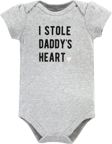 Vista 342 de Hudson Baby baby-girls Cotton Bodysuits 3-pack