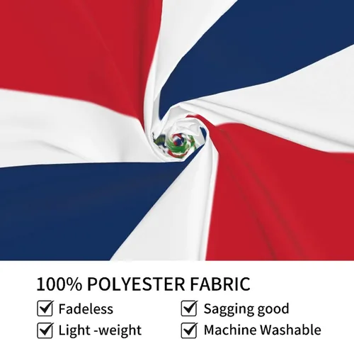 Vista 8 de LIFANGMI Tapiz decorativo con bandera de la República Dominicana, 60 x 40 pulgadas, para dormitorio, sala de estar, dormitorio universitario