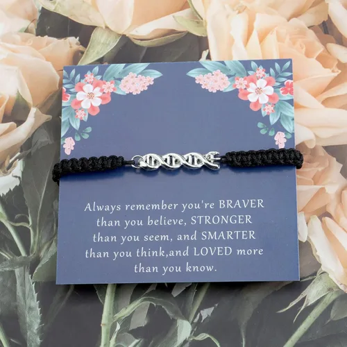 Vista 3 de KUIYAI Biology Chemistry - Regalo de ciencia atómica, regalo de graduación para estudiante, regalo de ADN para científico, regalo de recuerdo siempre