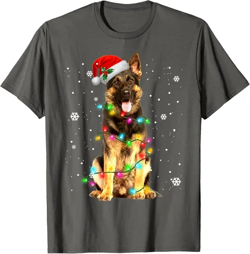 Vista 72 de Suéter de Navidad para perros de pastor alemán, suéter de Navidad para regalos de perros, Negro, S
