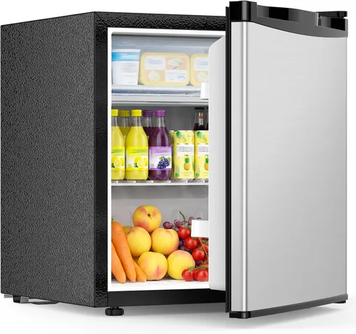 Vista 10 de COWSAR Mini refrigerador de 1.3 pies cúbicos, refrigerador compacto Negro