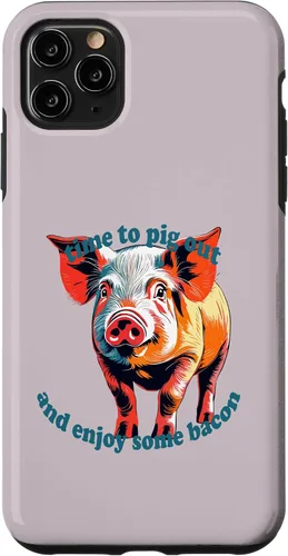 Vista 11 de iPhone 15 Time To Pig Out on National Pig Day Case