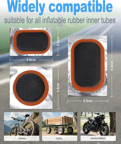 Vista 5 de Kit de reparación de neumáticos de bicicleta, kit de reparación de neumáticos de bicicleta con palancas de neumáticos de bicicleta de alta