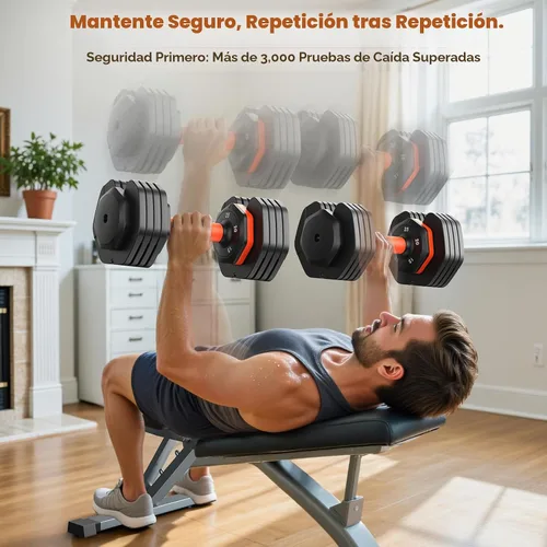 Vista 5 de 2026 FDB2 Updated Adjustable Dumbbell Set of 2, 5-in-1/10-in-1 Weights Dumbbell Set with Storage Box, 25lbs/55lbs Adjustable Weights with Anti-slip