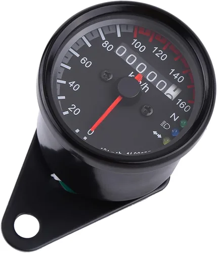 Vista 5 de Odómetro y velocímetro de motocicleta con retroiluminación LED, con pantalla digital e indicadores de giro, compatible con motocicletas de 12 V CC