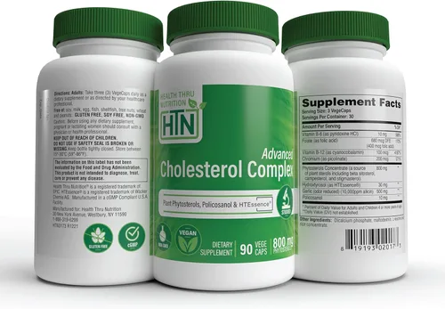 Vista 5 de Health Thru Nutrition Complejo avanzado de colesterol, apoyo a la salud cardíaca y metabolismo de lípidos con fitoesteroles, policosanol