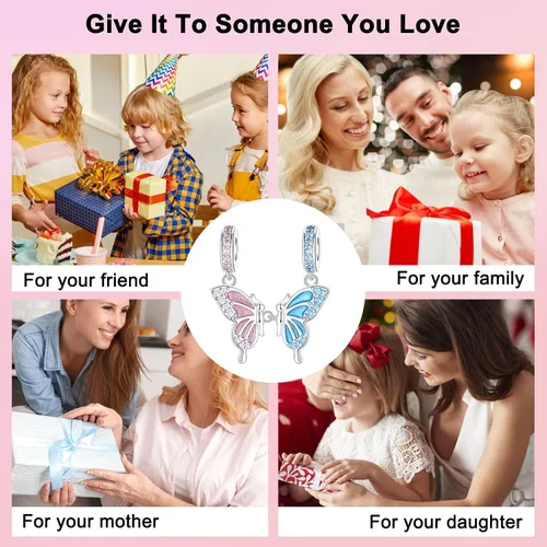 Vista 291 de Abalorios de plata de ley 925 con letras de la A ~ Z, para pulseras, collares, Día de San Valentín, Día de la Madre, joyería regalos para mujeres