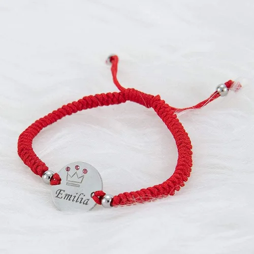Vista 5 de Pulsera con nombre para bebé, regalo para bebé, plata de 14 quilates, chapado en oro, delicado nombre personalizado, regalo para recién nacido