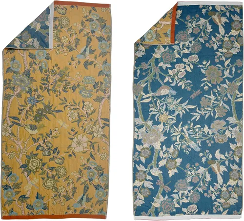 Vista 2 de Toalla de baño de algodón de lujo de gran tamaño, toalla de baño jacquard de 30 x 60 pulgadas para adultos, toallas de baño bohemias para decoración