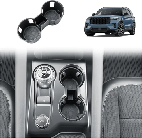 Vista 16 de BIBIBO Doble capa para organizador de consola central Ford Explorer 2025