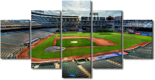 Vista 100 de Arte para pared, lienzo para estadio deportivo, arte para pared, diseño de campo de Wrigley en Chicago, pinturas de Chicago, impresiones sobre
