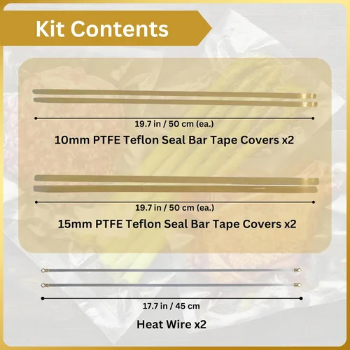 Vista 3 de 2 kits de reparación para Weston PRO-2300/2100 y Pro-2200-4 Teflon 2 Element